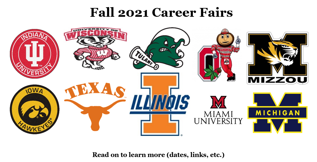 Fall 2021 Career Fairs are a MUST!